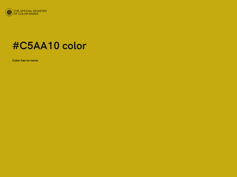 #C5AA10 color image