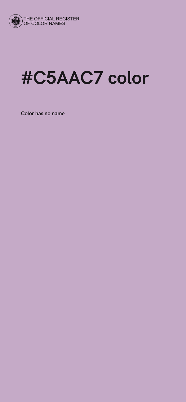 #C5AAC7 color image