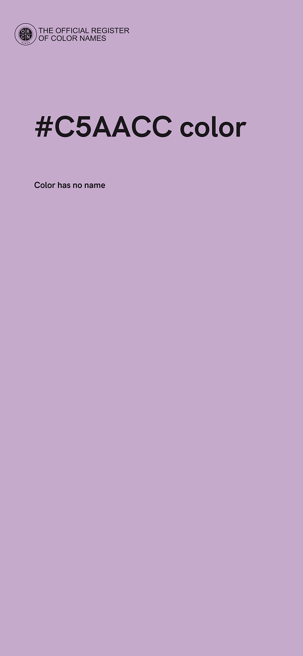 #C5AACC color image