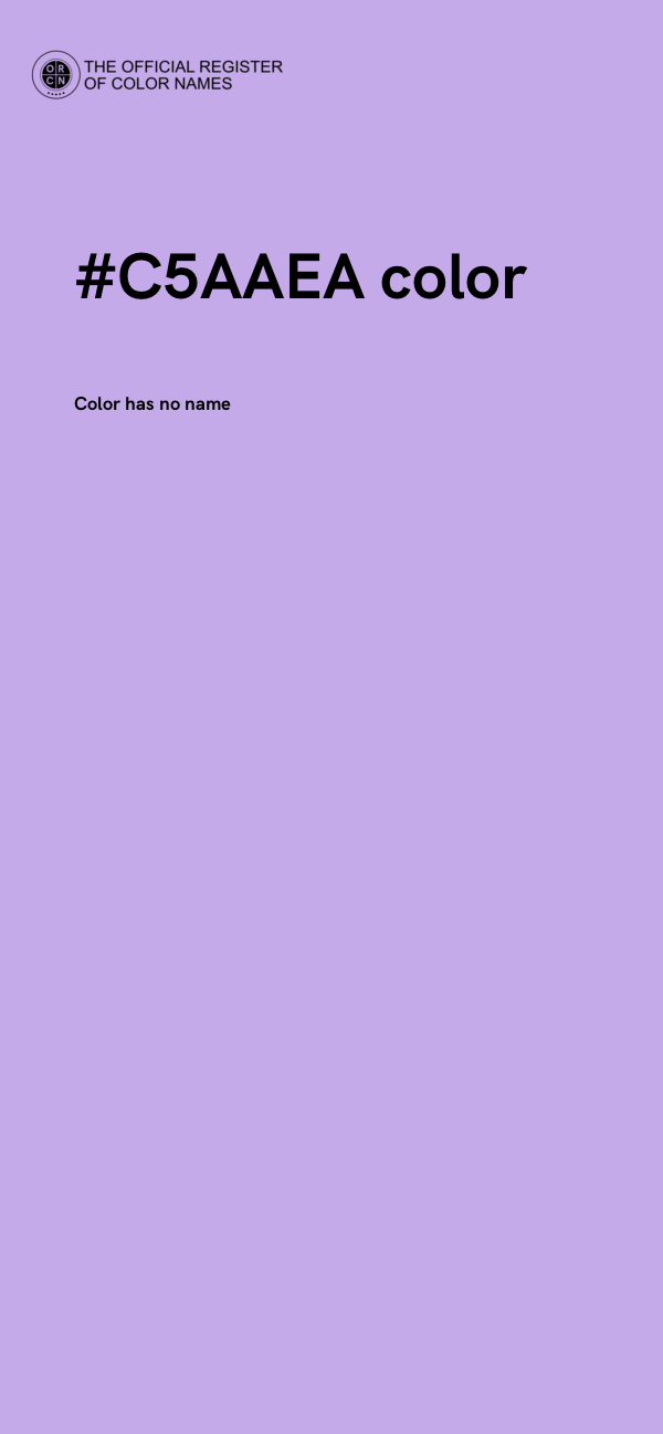 #C5AAEA color image
