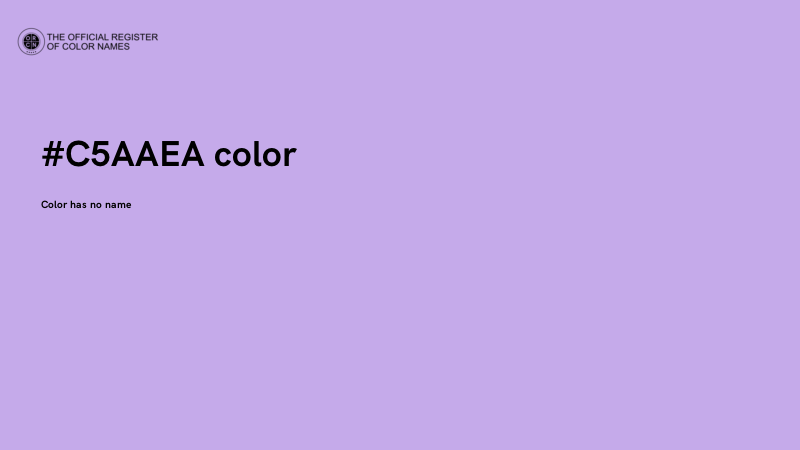#C5AAEA color image