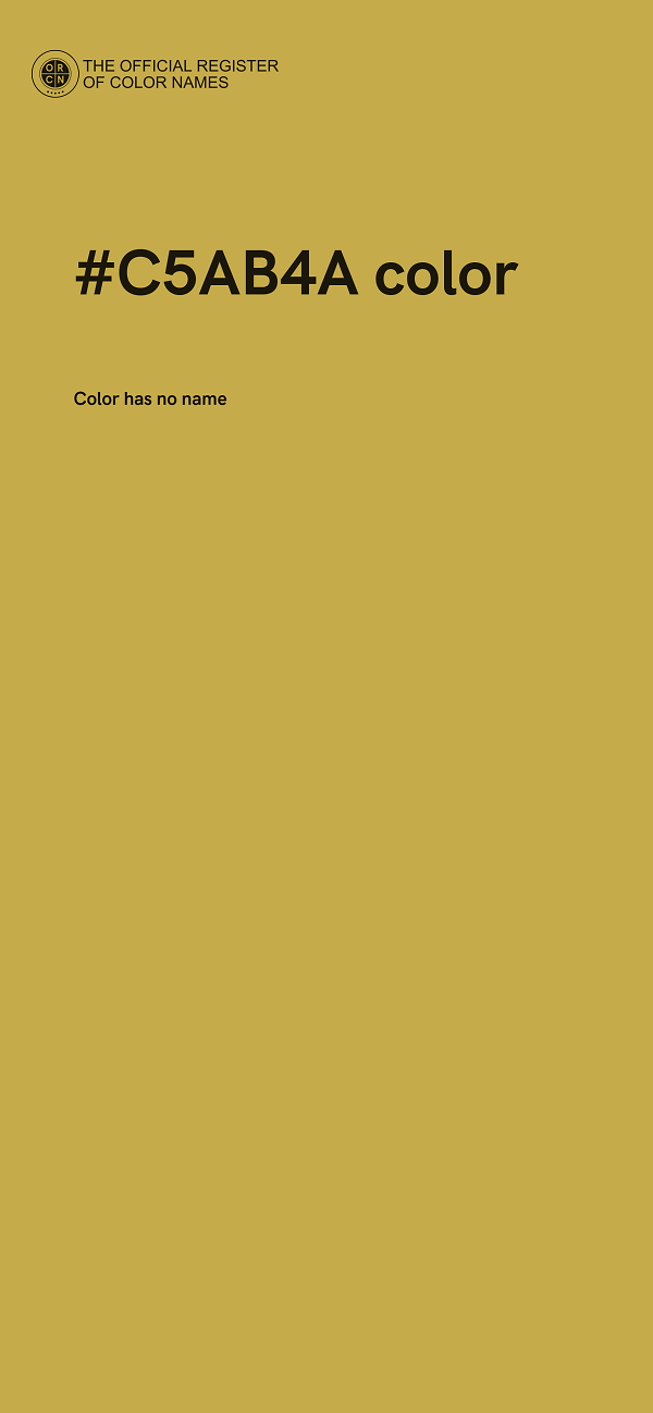 #C5AB4A color image