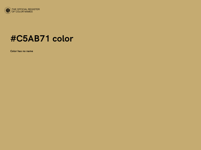 #C5AB71 color image