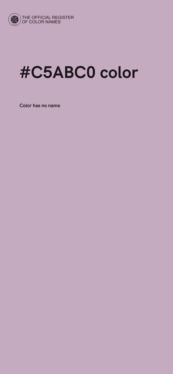 #C5ABC0 color image