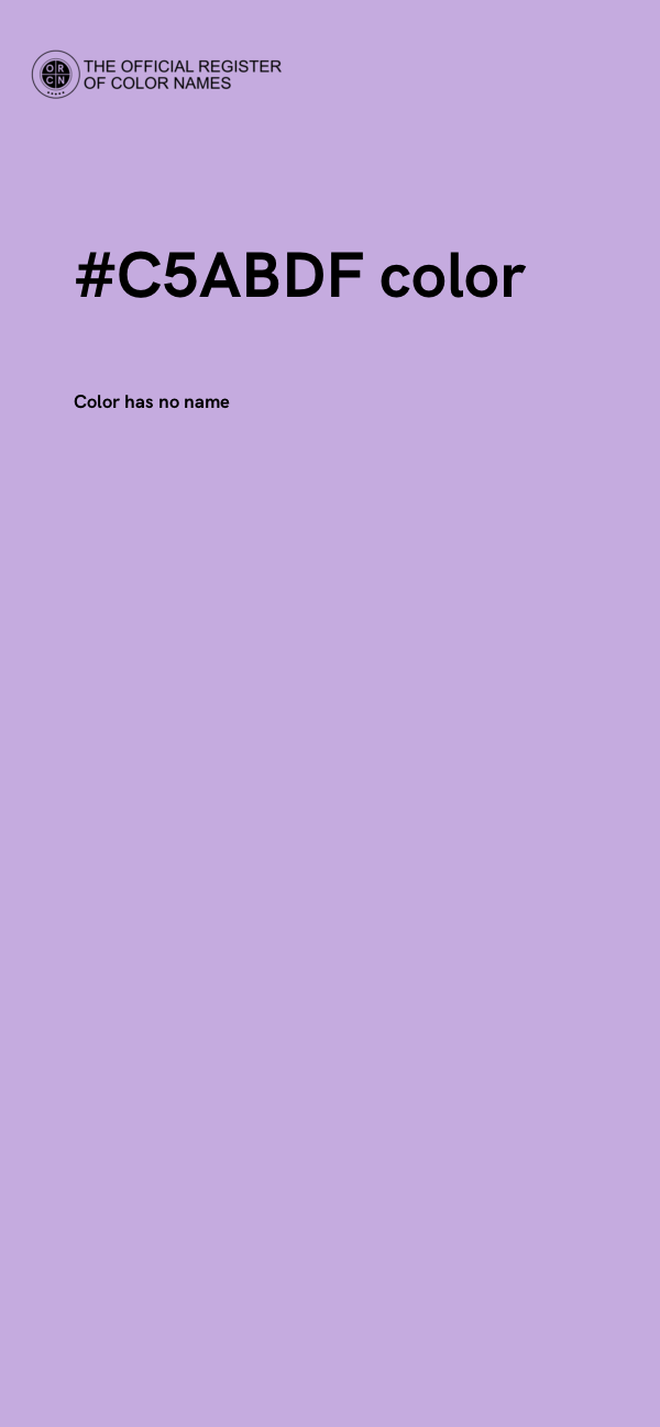 #C5ABDF color image
