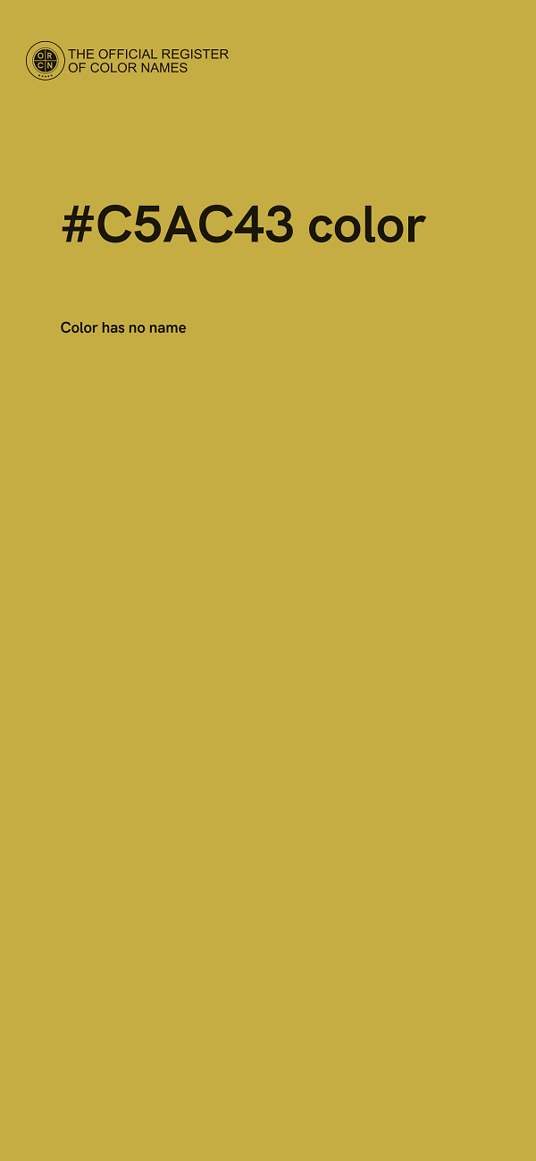 #C5AC43 color image