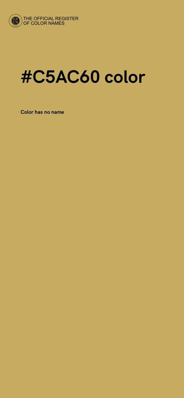 #C5AC60 color image