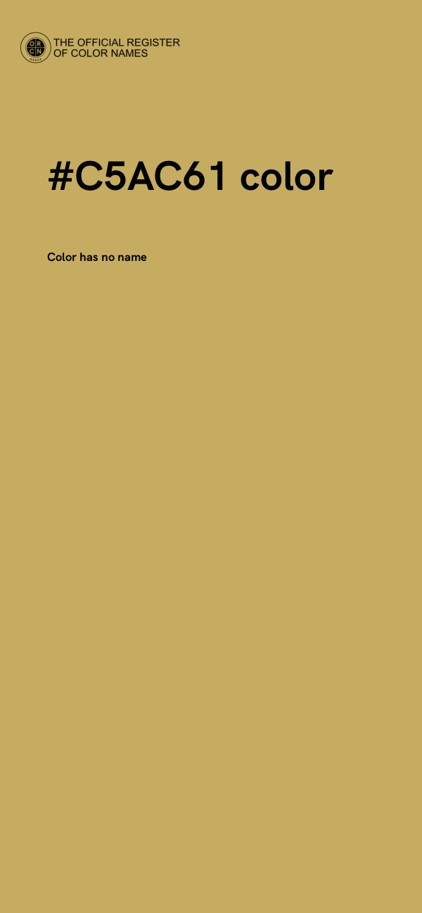 #C5AC61 color image