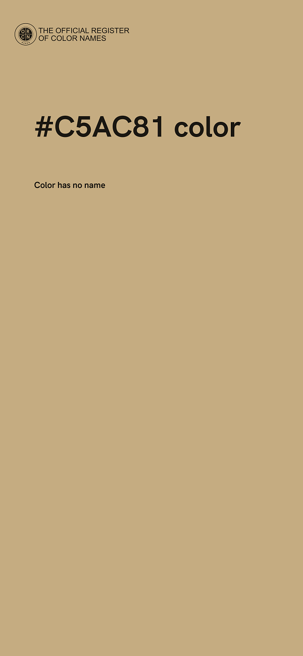 #C5AC81 color image