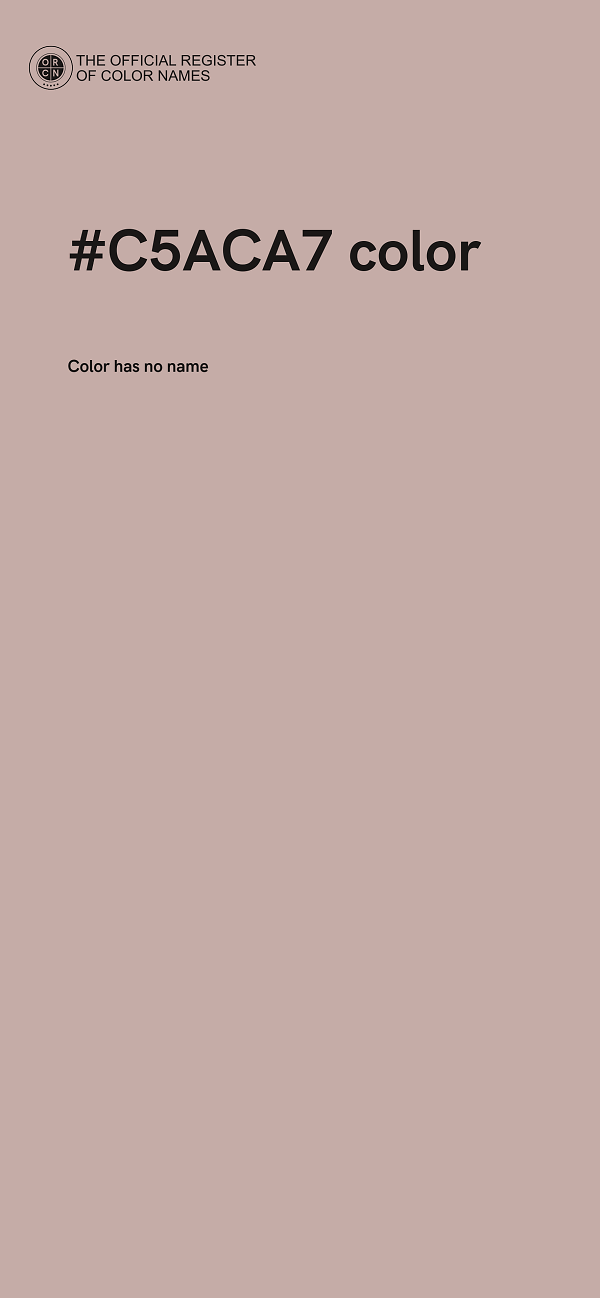 #C5ACA7 color image