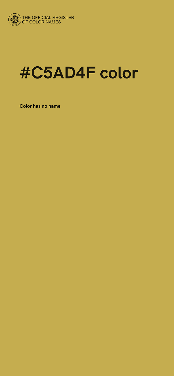 #C5AD4F color image