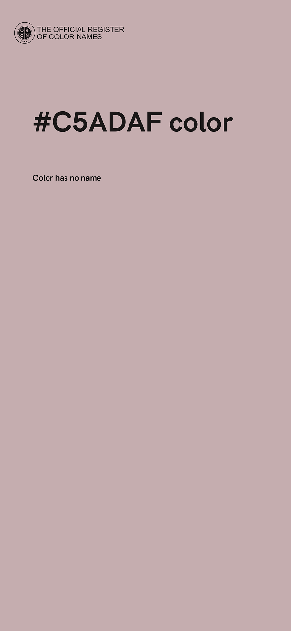 #C5ADAF color image