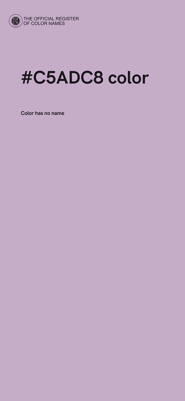#C5ADC8 color image