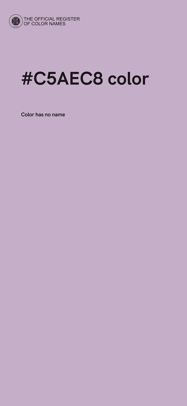#C5AEC8 color image