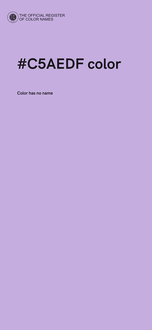 #C5AEDF color image