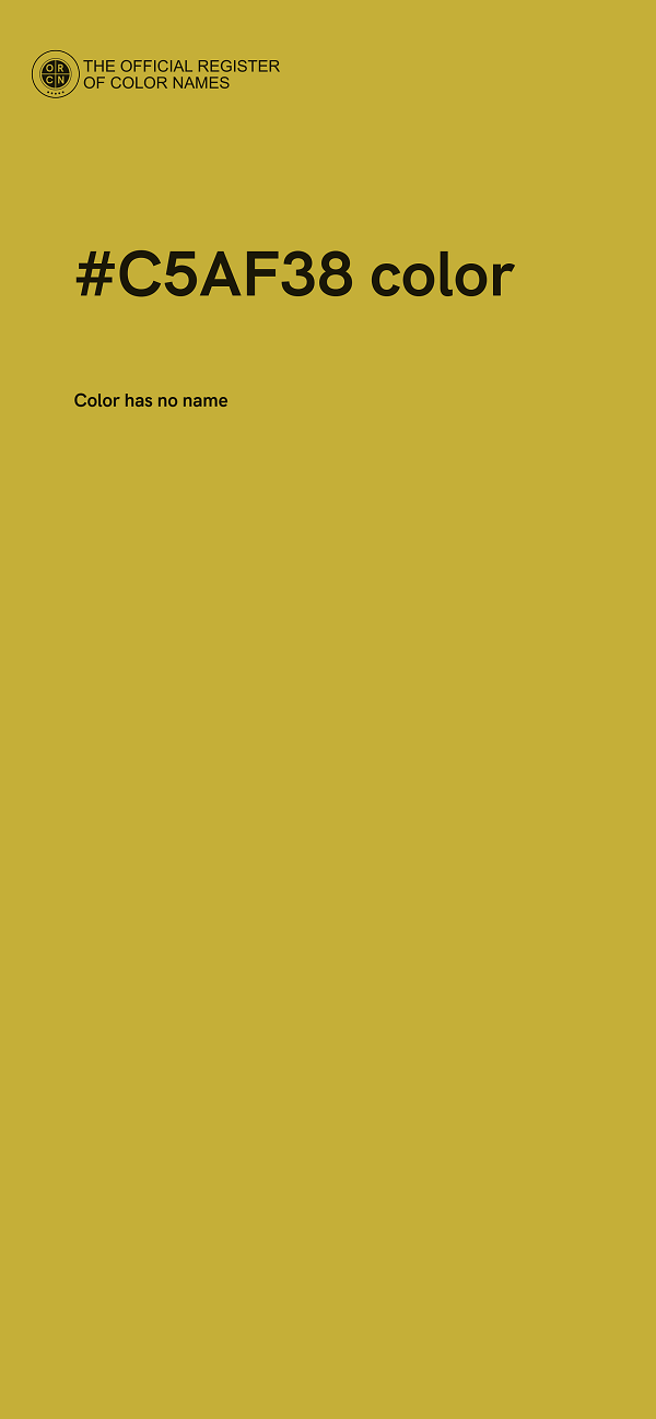 #C5AF38 color image
