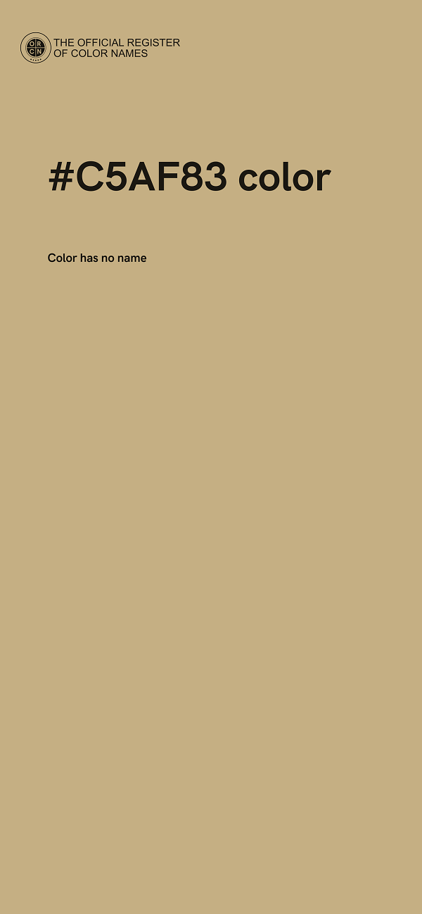 #C5AF83 color image