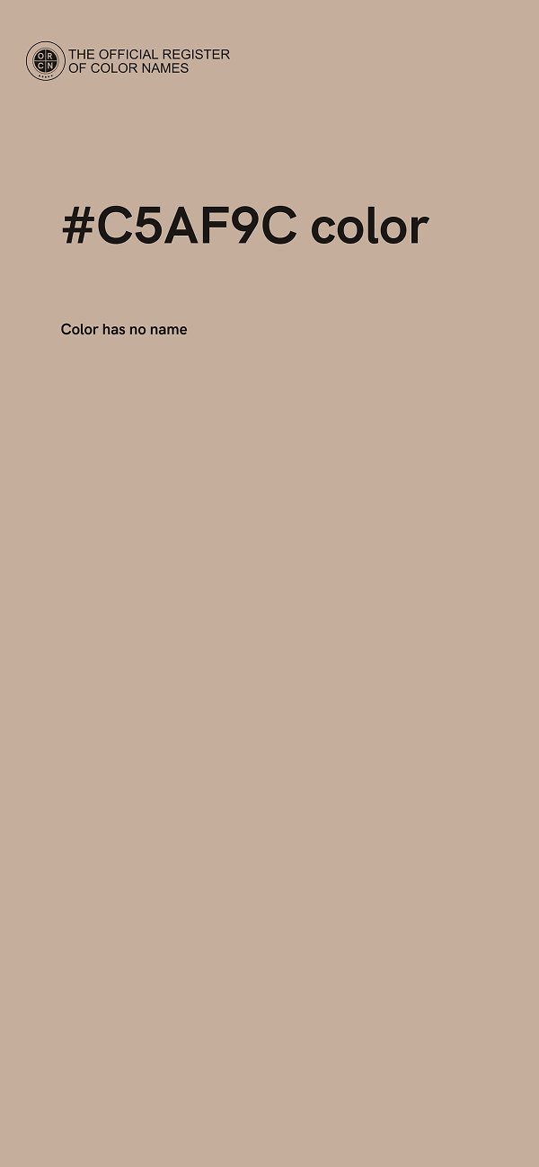 #C5AF9C color image