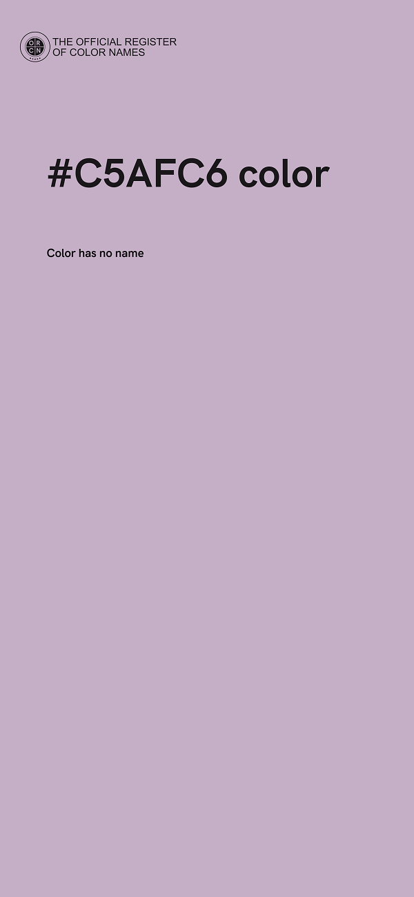 #C5AFC6 color image