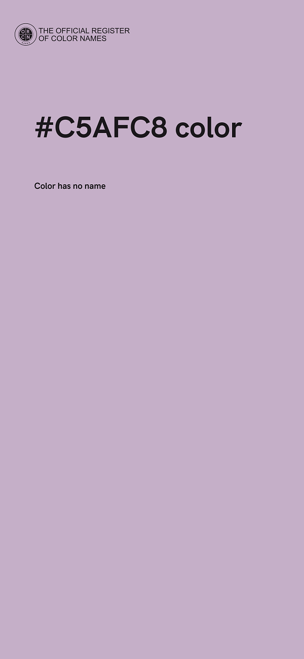 #C5AFC8 color image