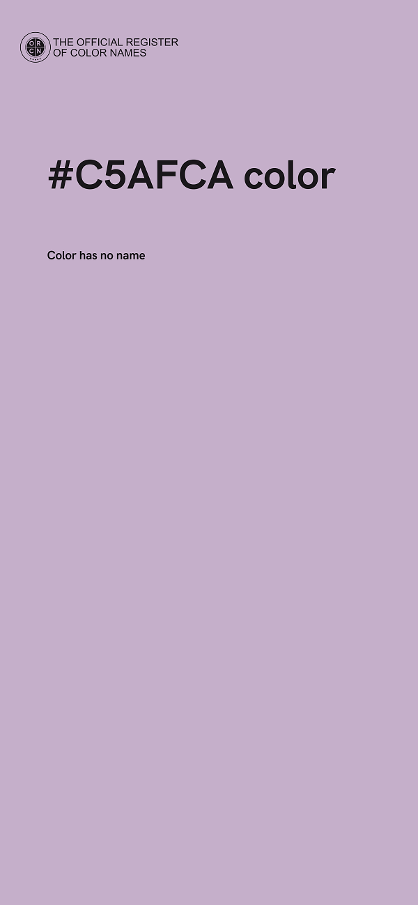 #C5AFCA color image