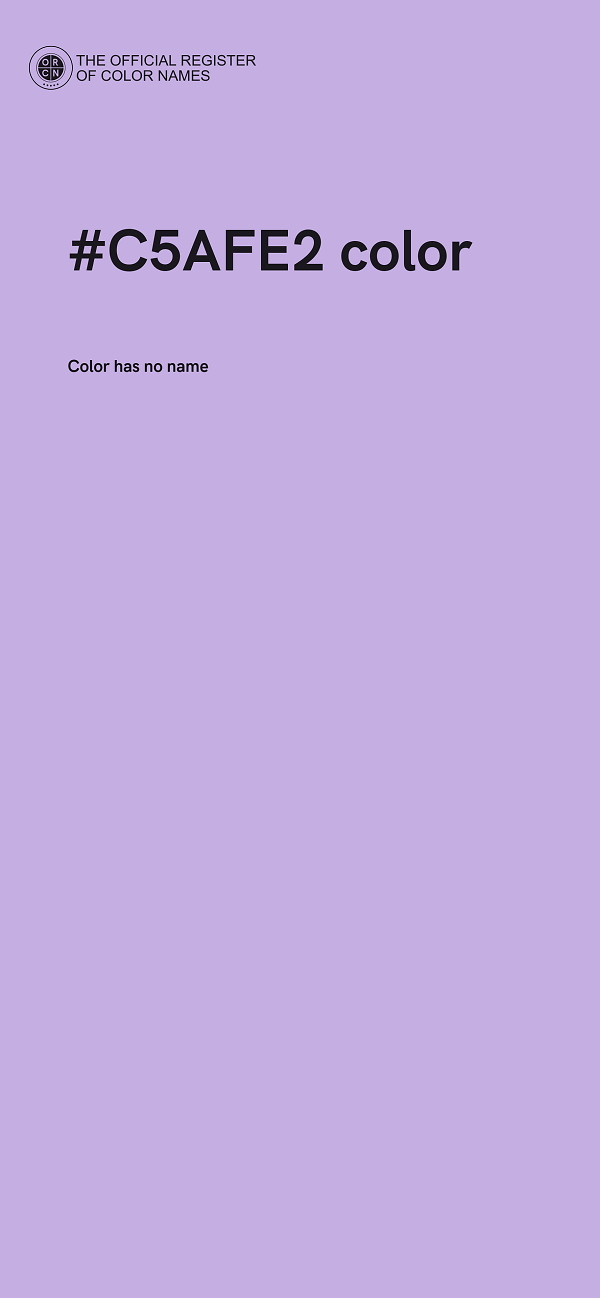 #C5AFE2 color image