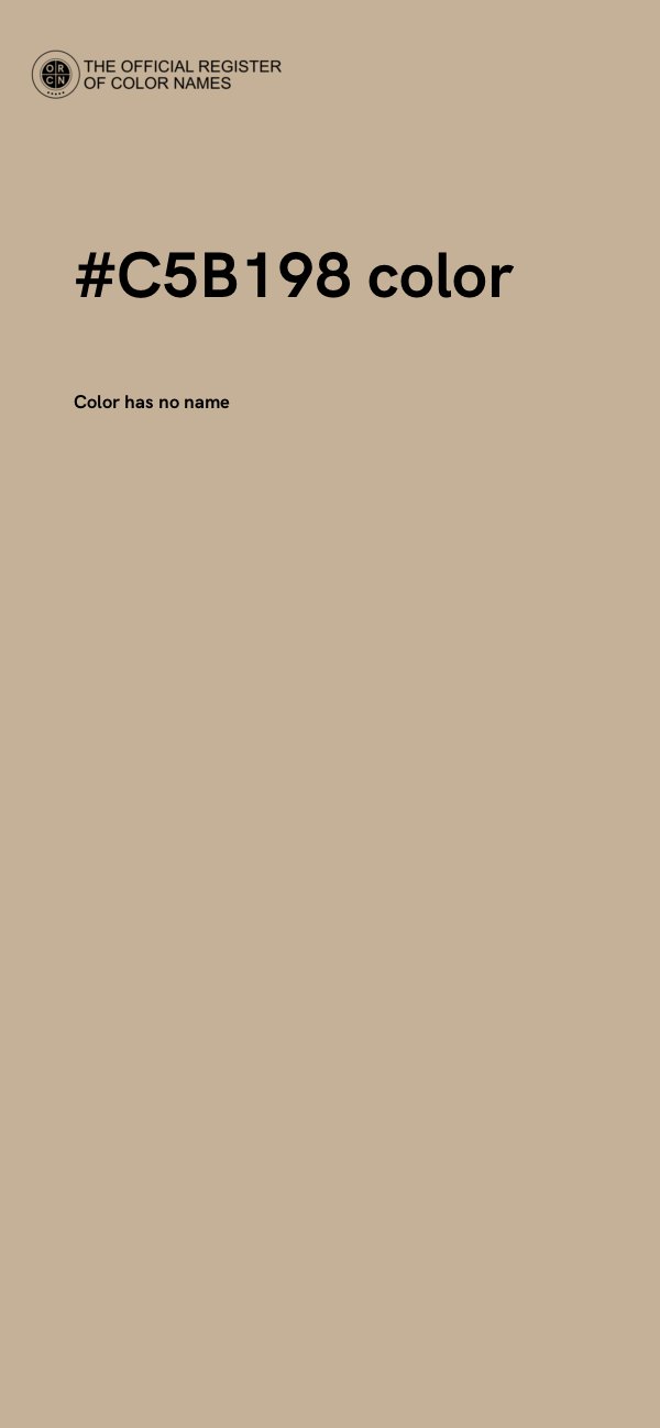 #C5B198 color image