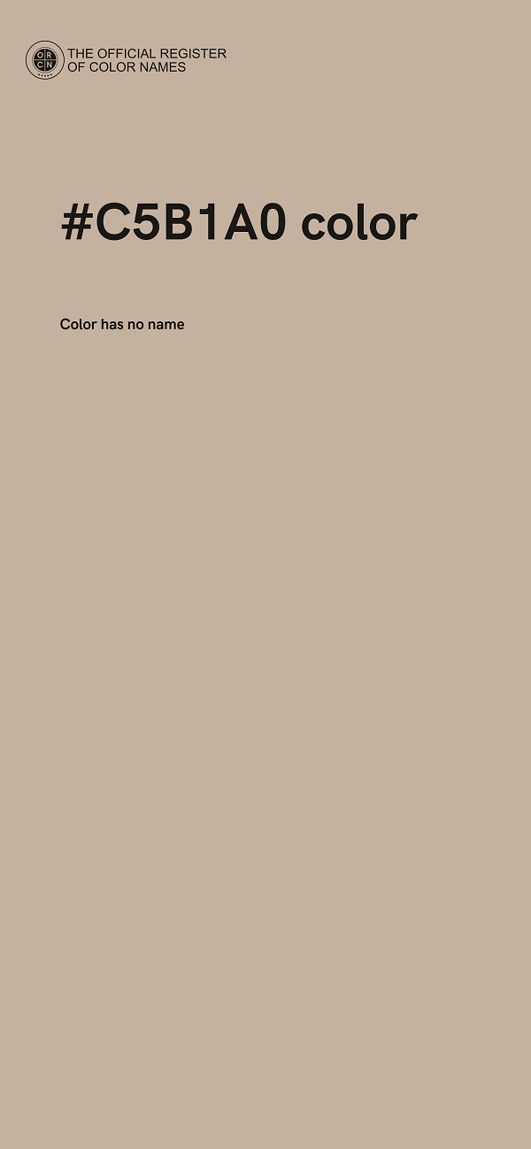 #C5B1A0 color image