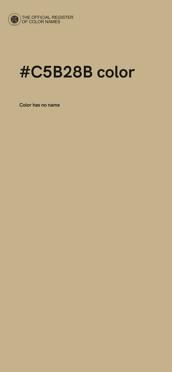#C5B28B color image