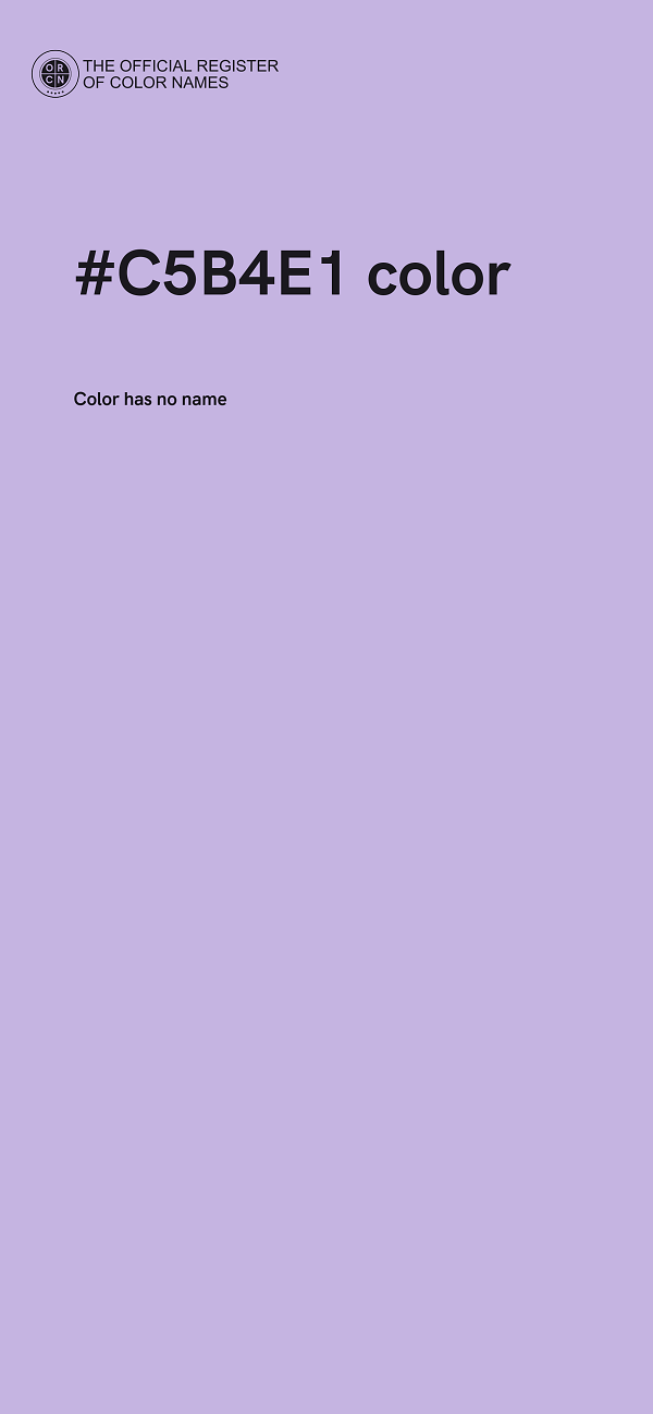 #C5B4E1 color image