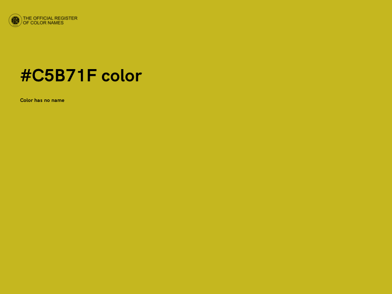 #C5B71F color image