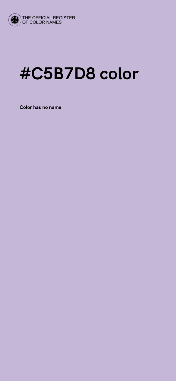#C5B7D8 color image