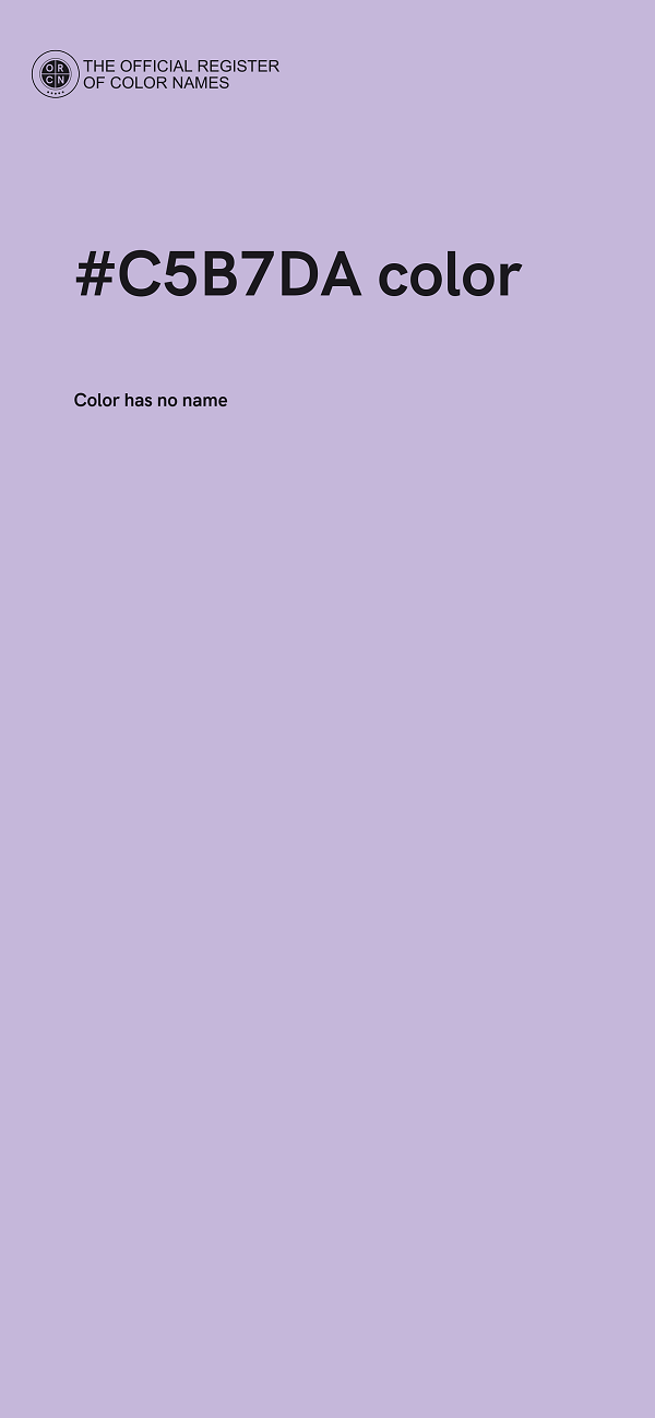 #C5B7DA color image