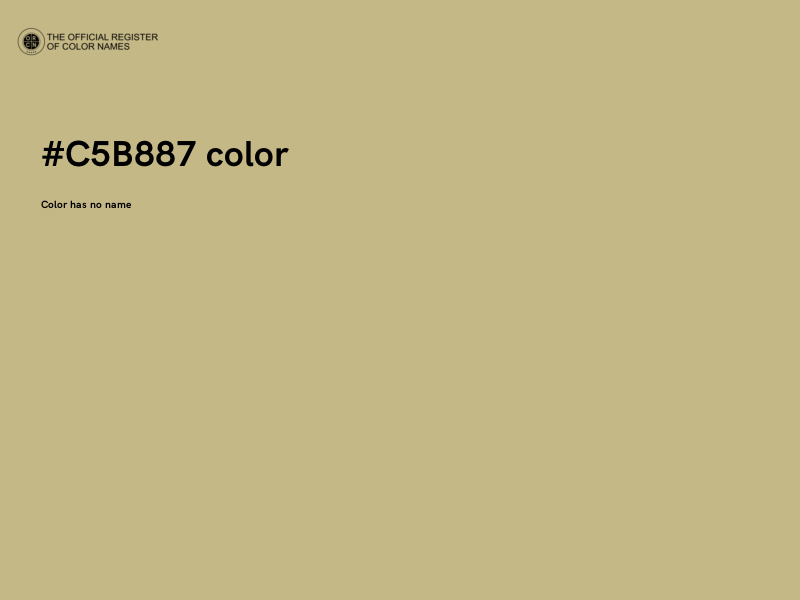 #C5B887 color image