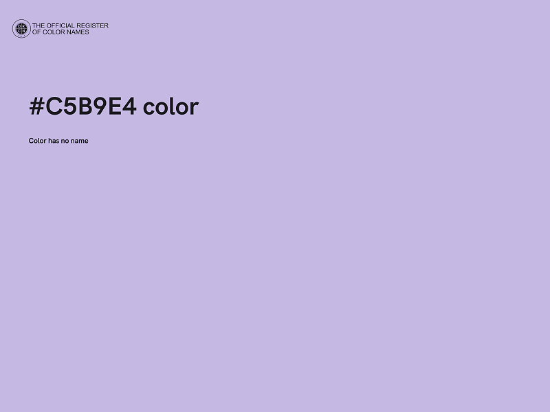 #C5B9E4 color image