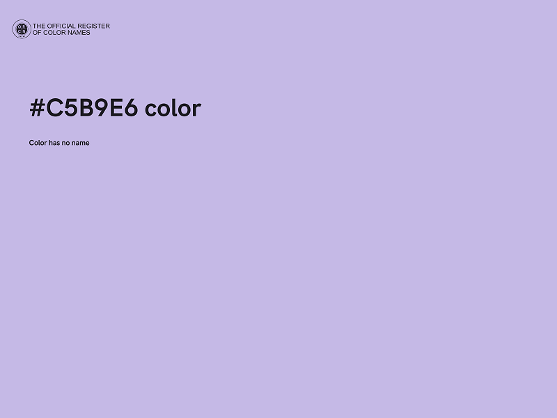 #C5B9E6 color image