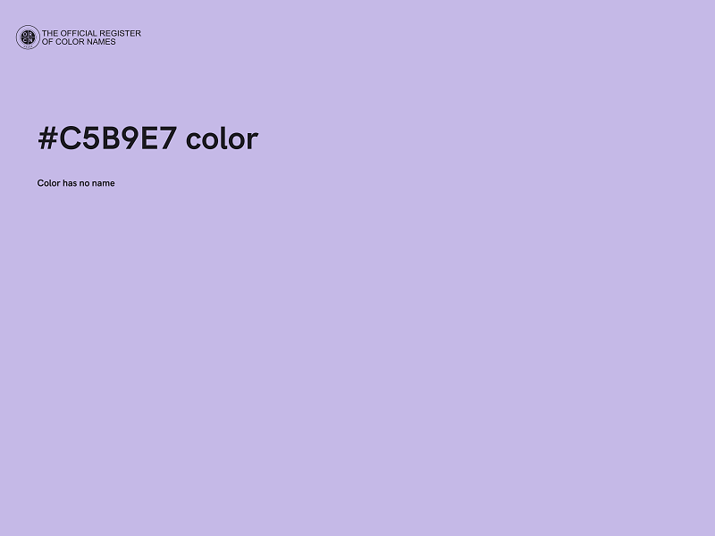 #C5B9E7 color image