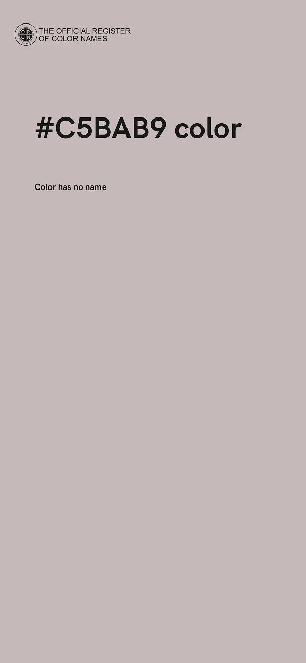#C5BAB9 color image