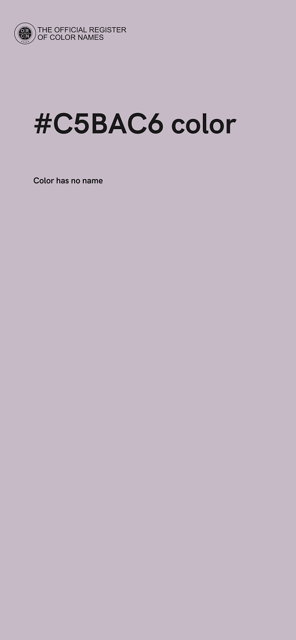 #C5BAC6 color image