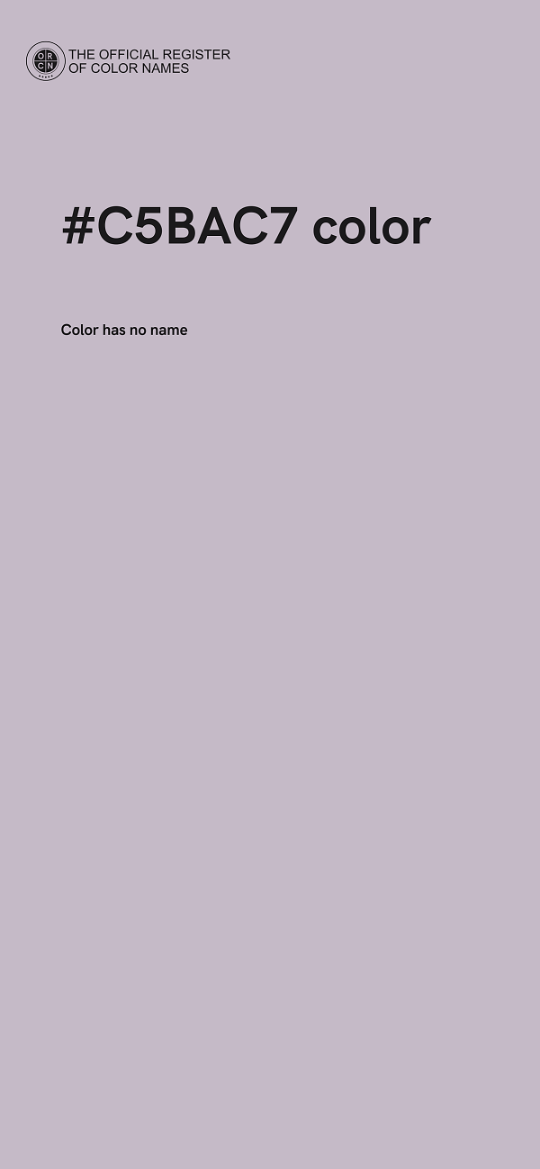 #C5BAC7 color image