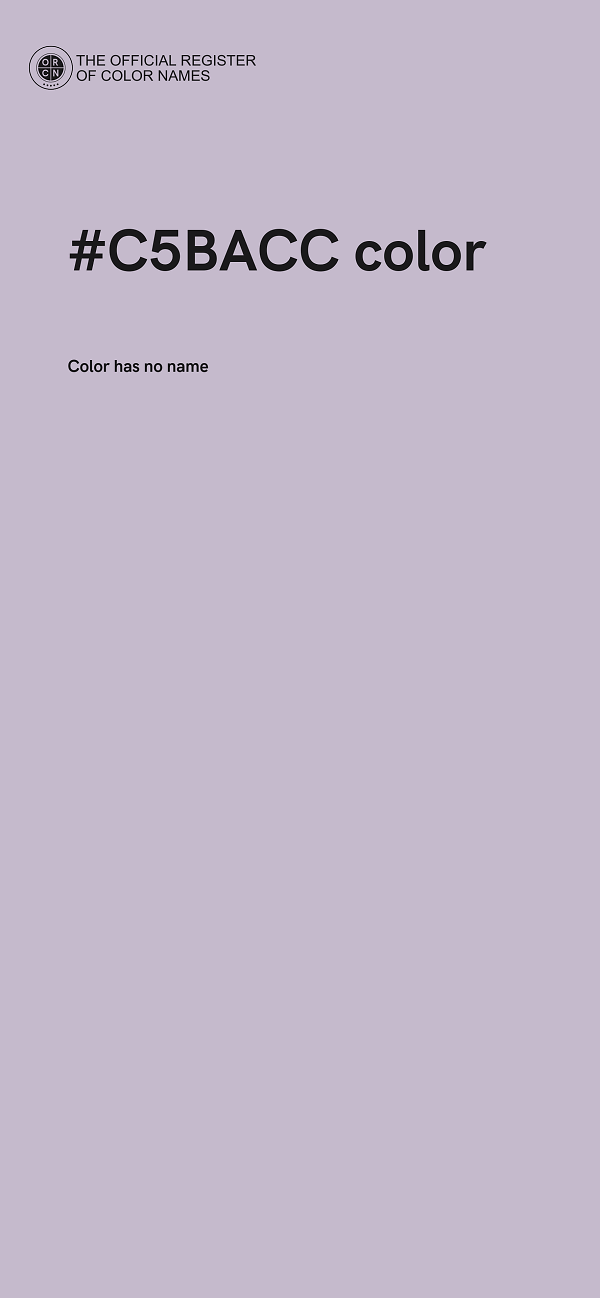 #C5BACC color image