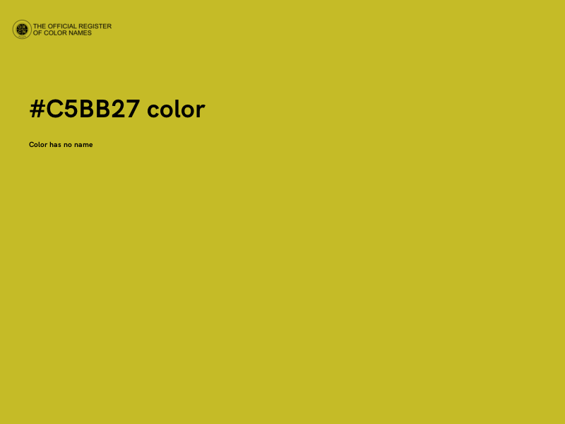 #C5BB27 color image