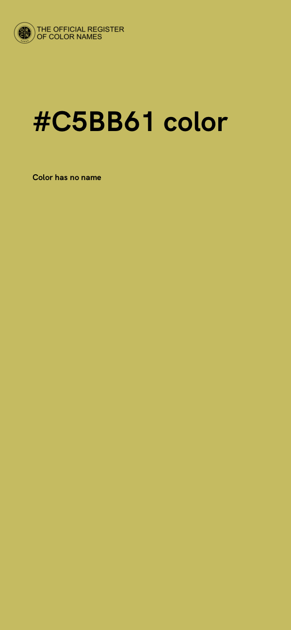 #C5BB61 color image