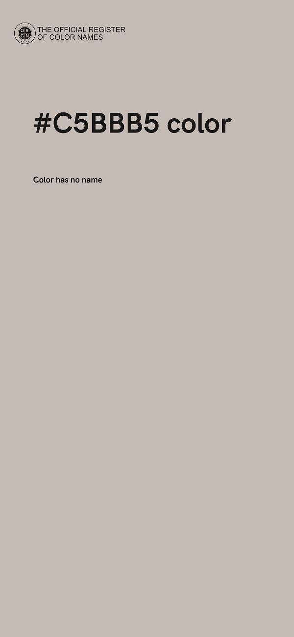 #C5BBB5 color image