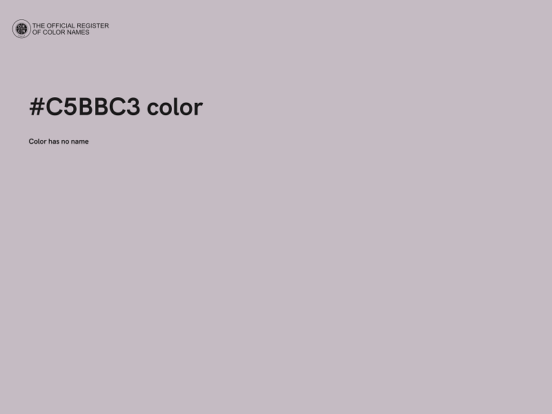 #C5BBC3 color image