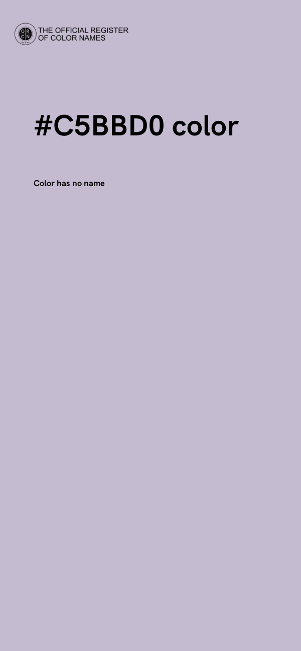 #C5BBD0 color image