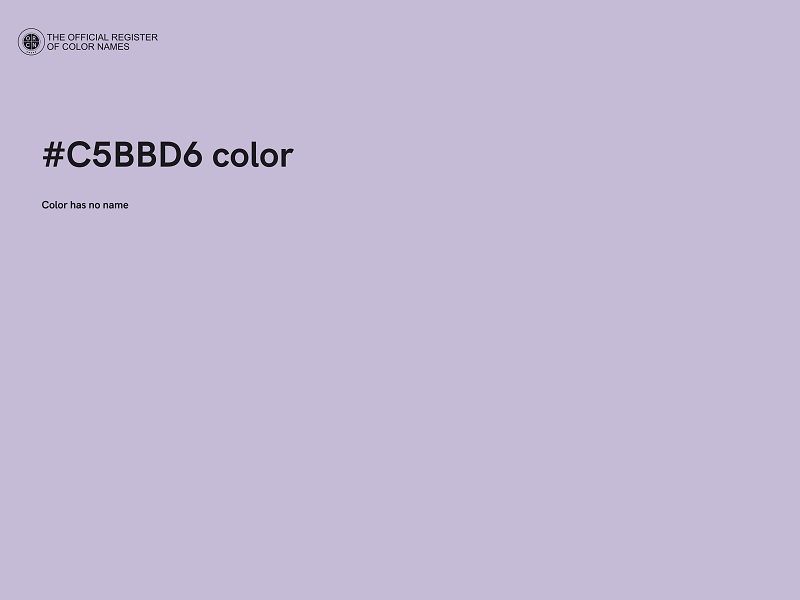 #C5BBD6 color image