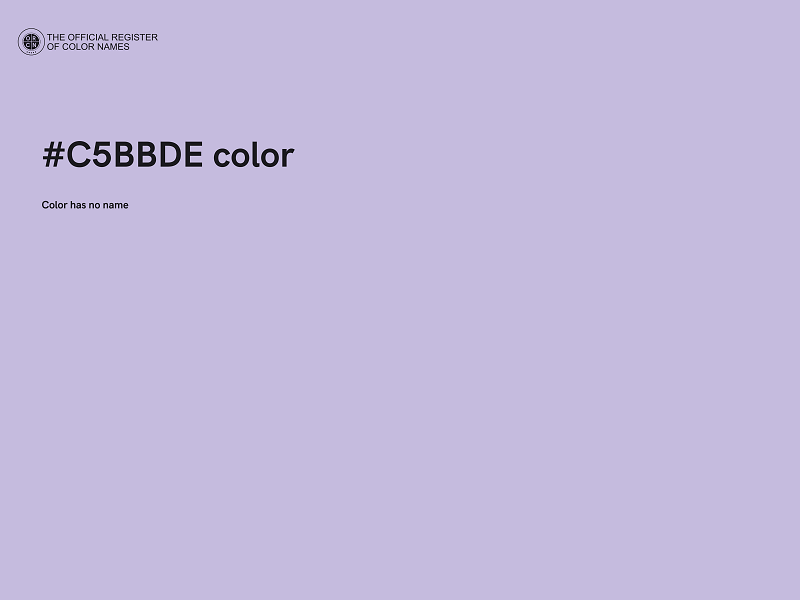 #C5BBDE color image