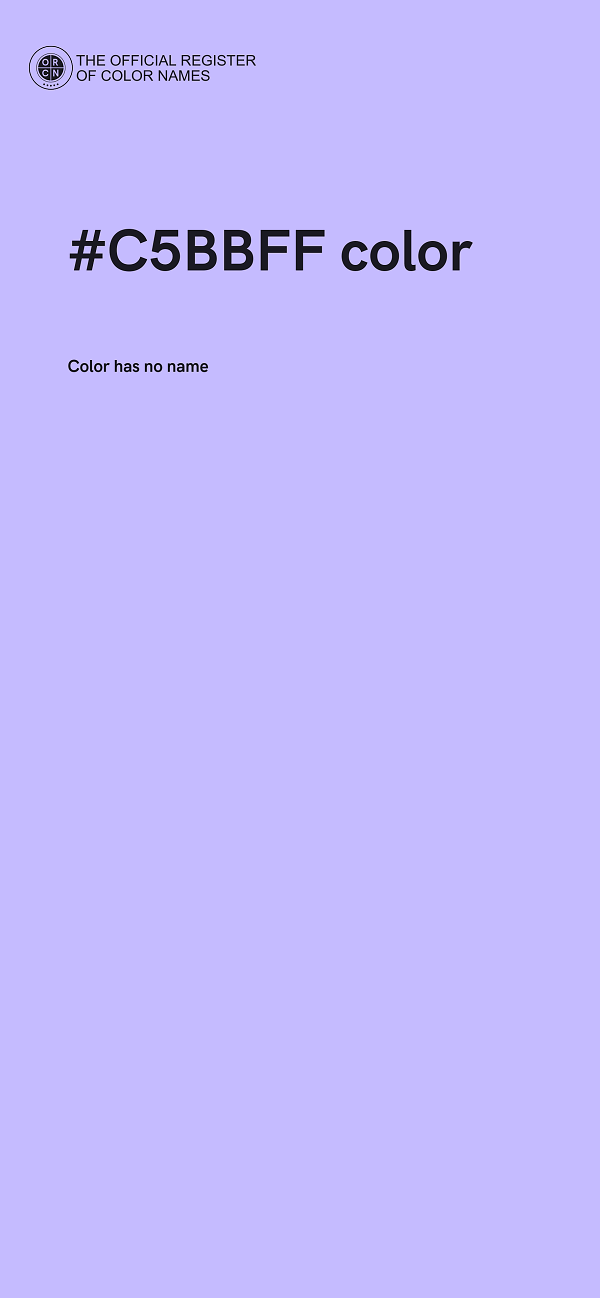 #C5BBFF color image