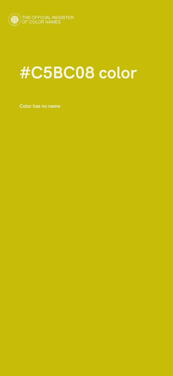 #C5BC08 color image